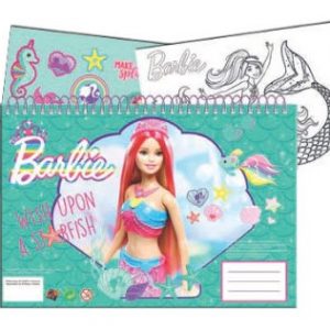 Barbie Μπλοκ Ζωγραφικης Α4 40φ - Stickers (349-65416)