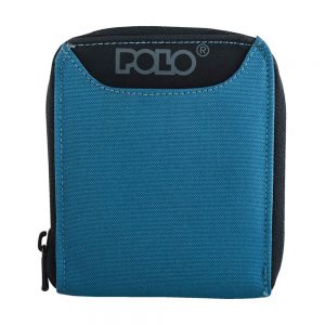 POLO Πορτοφόλι Wallet Zipper (9-38-108-blue)