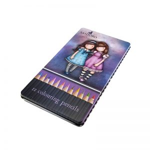 Ξυλομπογιές 12τεμ. σε Μεταλλικό Κουτί Friends Walk Together (207131)