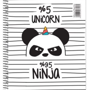 Τετραδιο Μονο Σπιραλ Unicorn 17x25cm 1 θεμα 60φ.