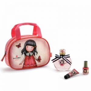 Santoro Gorjuss Τσαντάκι με Κολώνια Eau de toilette 50ml, μανό και Lip Gloss