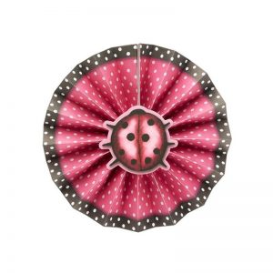 Santoro Gorjuss Βεντάλια χάρτινη ροζ (BR52390)