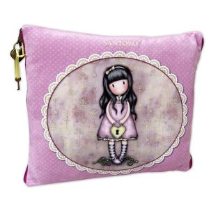 Santoro Gorjuss Μαξιλάρι "The secret" με φερμουάρ και θήκες (CP-08-G)
