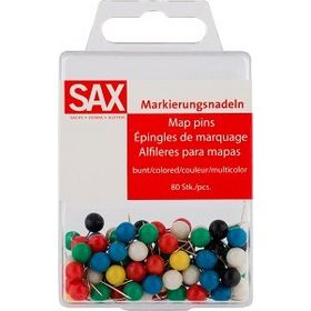 Καρφίτσες χαρτών Sax 5mm 80τεμ.