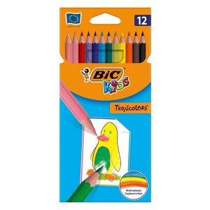 Ξυλομπογιές Bic Tropicolors (12 τμχ.)