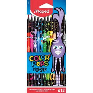 Ξυλομπογιές Maped Color peps monster 12τμχ.