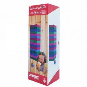 Πύργος ξύλινα τουβλάκια jenka (292313)