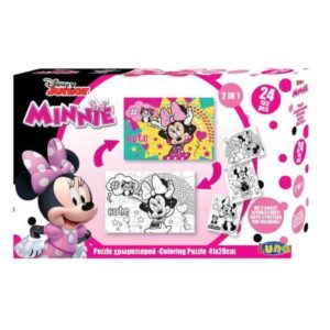 Luna Puzzle χρωματισμού 2 όψεων με 3 σελ. χρωμ. Minnie Mouse (D0562602)41