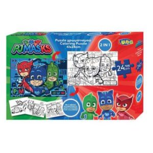Luna puzzle χρωματισμού 2 όψεων με 3 σελ. χρωμ. PJ Masks (D0484188)