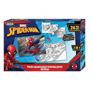 Luna puzzle χρωματισμού 2 όψεων με 3 σελ. χρωμ. Spiderman (D0500937)