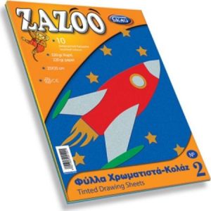 Zazoo Μπλοκ & χαρτιά χειροτεχνίας - Κολλάζ 25x35 10φ. (281249)