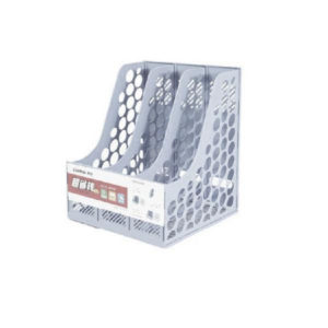 Comix λοξή γωνία τριπλή πλαστική γκρι Υ22.7x26x24.1εκ.