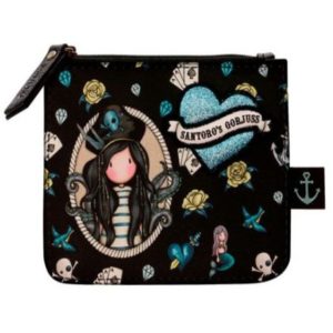 Santoro Gorjuss πορτοφολάκι με φερμουάρ black pearl (1073GJ01)