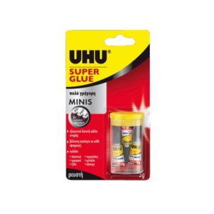 Κόλλα UHU Super Glue 3gr + 1gr δώρο