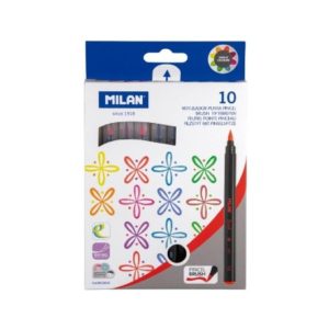 Μαρκαδόροι πινέλο 4mm 10 χρωμάτων Milan
