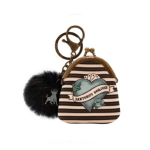 Μπρελόκ με πορτοφολάκι Santoro Gorjuss Pirate Black Pearl (919GJ06)