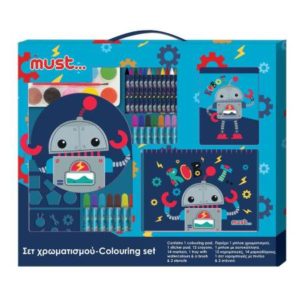 Σετ χρωματισμού 54x47cm Must Ρομποτάκι