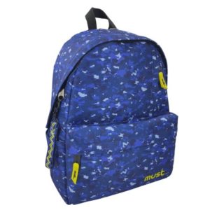 Τσάντα πλάτης Must Monochrome Army rPet μπλε (000584331)