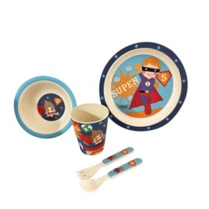 Παιδικό Σετ Φαγητού Μπαμπού Must Super Boy - 5 Τμχ. (000584298)