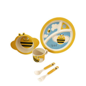 Παιδικό Σετ Φαγητού Μπαμπού Must Μελισσούλα - 5 Τμχ. (000584301)