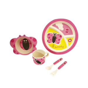 Παιδικό Σετ Φαγητού Μπαμπού Must Πεταλούδα - 5 Τμχ. (000584300)