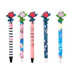 Στυλό κουμπί Tesoro λουλούδια - 5 σχέδια (000582205)