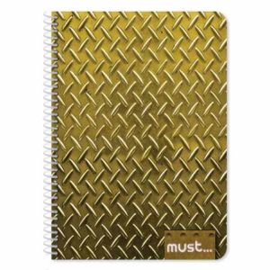 Τετράδιο Σπιράλ B5 Must Metal 5 Θέματα 150 Φύλλα 4 Σχέδια (000584259)