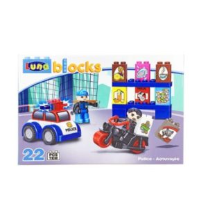 Τουβλάκια Αστυνομία Luna Toys - 22 Τμχ. 30.5x21x8cm