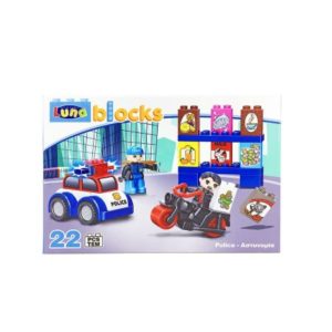 Τουβλάκια Αστυνομία Luna Toys - 22 Τμχ. - 30.5x21x8cm